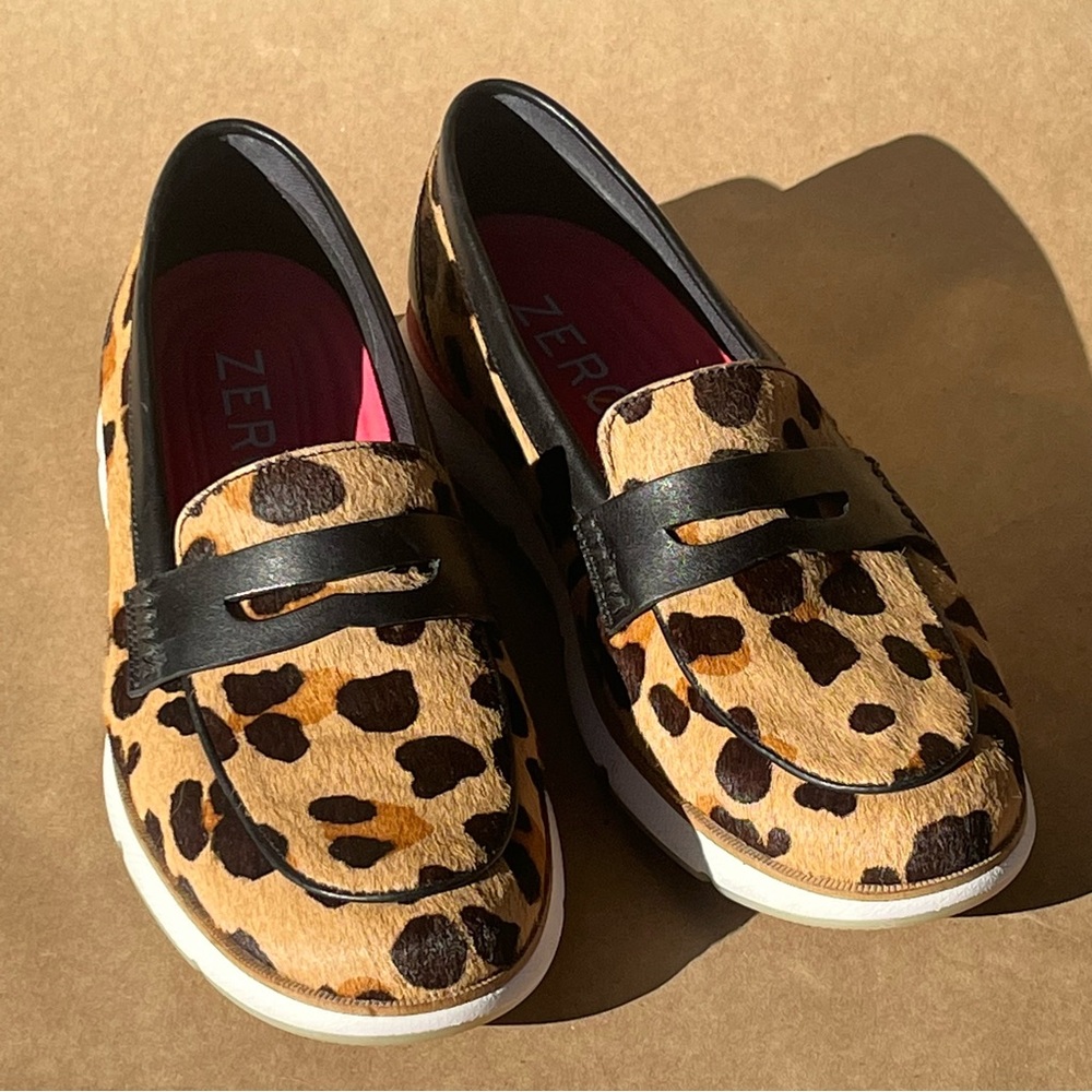 Cole Haan Leopard Loafers size 9